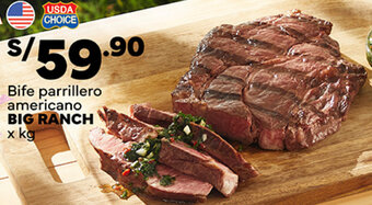 Bife parrillero americano BIG RANCH x kg