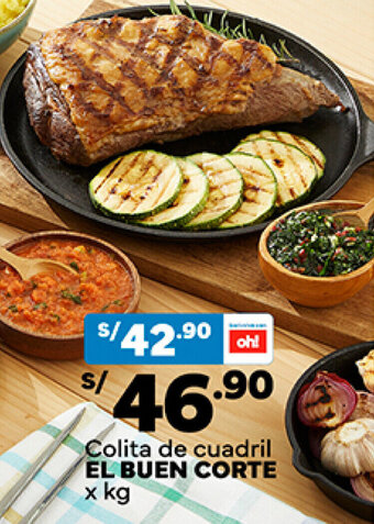 Plaza Vea Colita de cuadril EL BUEN CORTE x kg oferta