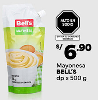 Plaza Vea Mayonesa BELL'S dp x 500 g oferta