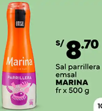 Plaza Vea Sal parrillera emsal MARINA fr x 500 g oferta