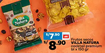 Plaza Vea Frutos secos VILLA NATURA cocktail premium bl x 150 gr oferta