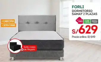 Tottus FORLI DORMITORIO SAMAY 2 PLAZAS oferta