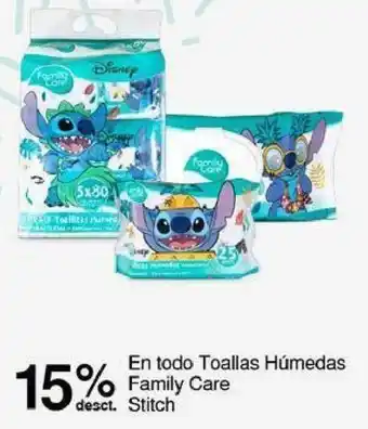 Metro En todo Toallas Húmedas Family Care Stitch oferta