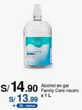Metro Alcohol en gel Family Care neutro x 1L oferta