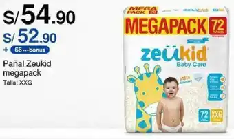 Metro Pañal Zeukid megapack Talla: XXG oferta