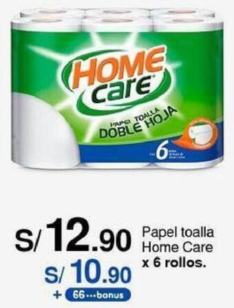 Metro Papel toalla Home Care x 6 rollos. oferta