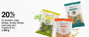 Metro En lentejón, baby lenteja, arveja, lenteja, maíz pop corn Cuisine & Co x 500g oferta