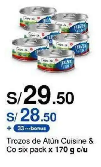 Metro Trozos de Atún Cuisine & Co six pack x 170 g c/u oferta