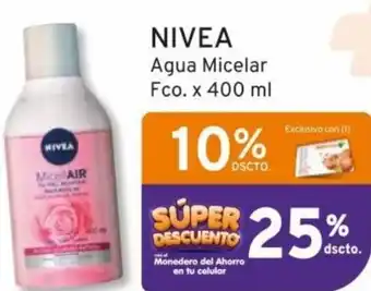 Mifarma NIVEA Agua Micelar Fco. x 400 ml oferta