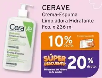 Mifarma CERAVE Crema-Espuma Limpiadora Hidratante Fco. x 236 ml oferta