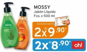 Mifarma MOSSY Jabón Líquido Fco. x 500 ml oferta