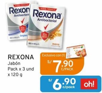 Mifarma REXONA Jabón Pack x 3 und x 120 g oferta