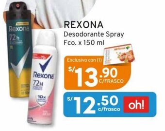 Mifarma REXONA Desodorante Spray Fco. x 150 ml oferta