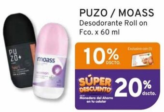 Mifarma PUZO /MOASS Desodorante Roll on Fco. x 60 ml oferta