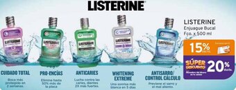 Mifarma LISTERINE Enjuague Bucal Fco. x 500 ml oferta