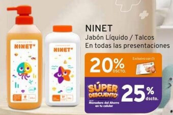 Mifarma NINET Jabón Líquido / Talcos En todas las presentaciones oferta