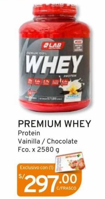 Mifarma PREMIUM WHEY Protein Vainilla/ Chocolate Fco. x 2580 g oferta