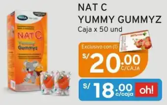 Mifarma NAT C YUMMY GUMMYZ Caja x 50 und oferta