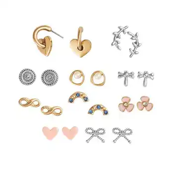 Estuche de aretes rainbow goldie x10