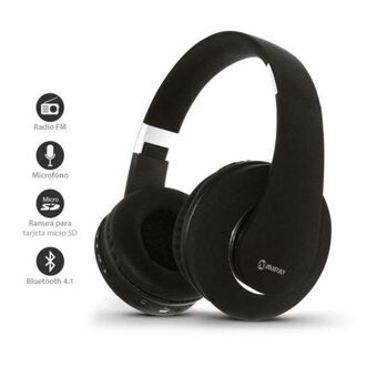 Hiraoka Audífonos miray am-8677b-n over ear negro oferta