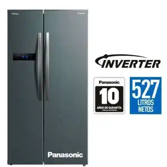 Hiraoka Refrigeradora panasonic nr-bs90pv1bd silver 527l oferta