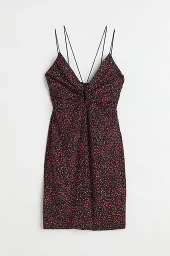 H&M Vestido en v con abertura de cerradura oferta