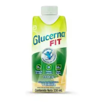 Tottus Bebida nutricional fit de vainilla glucerna de 330 ml oferta