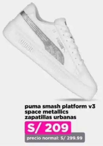 Ripley puma smash platform v3 space metallics zapatillas urbanas oferta