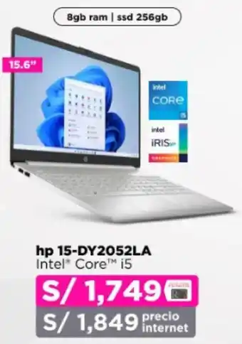 Ripley Hp 15-DY2052LA Intel® Core™ i5 8gb ram | ssd 256gb oferta