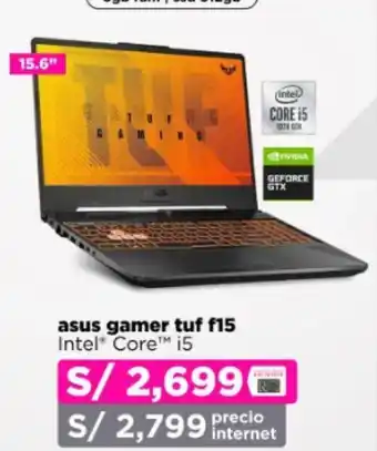 Ripley Asus gamer tuf f15 Intel® Core™ i5 oferta