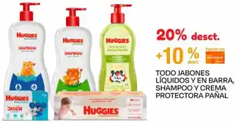 Wong TODO JABONES LÍQUIDOS Y EN BARRA, SHAMPOO Y CREMA PROTECTORA PAÑAL oferta