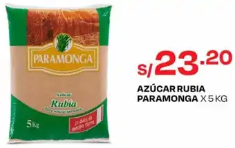 Wong AZÚCAR RUBIA PARAMONGA X 5 KG oferta