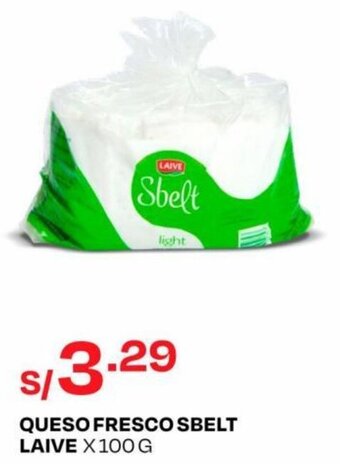 Wong QUESO FRESCO SBELT LAIVE X 100g oferta