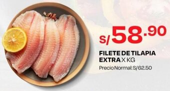 Wong FILETE DE TILAPIA EXTRA X KG oferta