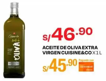 Wong ACEITE DE OLIVA EXTRA VIRGEN CUISINE&CO X 1L oferta