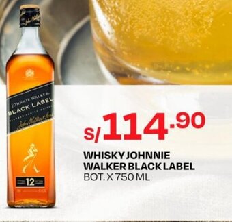 Wong WHISKY JOHNNIE WALKER BLACK LABEL BOT.X 750 ML oferta