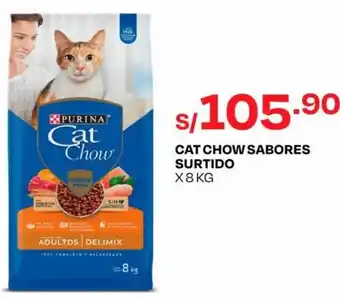 Wong CAT CHOW SABORES SURTIDO X8 KG oferta