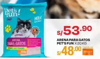 Wong ARENA PARA GATOS PET'S FUN X 20 KG oferta