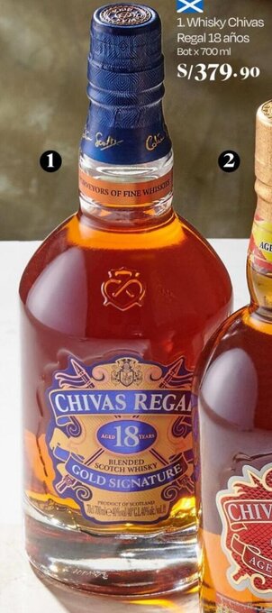 Wong Whisky Chivas Regal 18 años Bot x 700 ml oferta