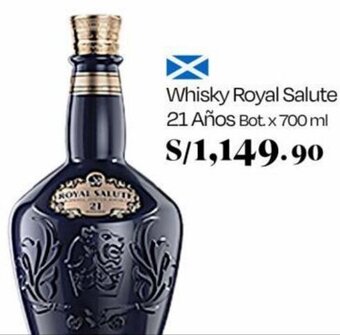 Wong Whisky Royal Salute 21 Años Bot. x 700 ml oferta