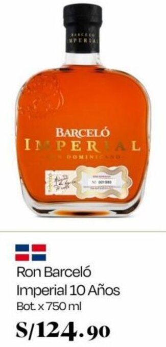 Wong Ron Barceló Imperial 10 Años Bot. x 750 ml oferta