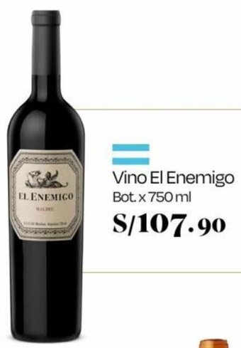 Wong Vino El Enemigo Bot. x 750 ml oferta