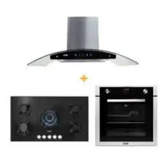 Maestro Combo: encimera 5 hornillas + horno a gas + campana decorativa oferta