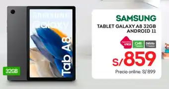 Tottus SAMSUNG GALAXY TABLET A8 32GB ANDROID 11 oferta