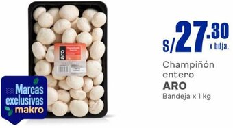 Makro Champiñón entero ARO Bandeja x 1 kg oferta