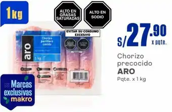 Makro Chorizo precocido ARO Pqte. x 1 kg oferta