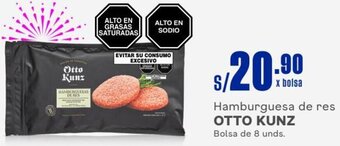 Makro Hamburguesa de res OTTO KUNZ Bolsa de 8 unds. oferta