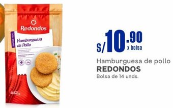 Makro Hamburguesa de pollo REDONDOS Bolsa de 14 unds. oferta