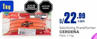 Makro Salchicha frankfurter CERDEÑA Pqte. x 1 kg oferta