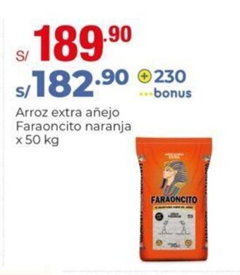 Metro Arroz extra añejo Faraoncito naranja x 50 kg oferta